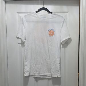 Vineyard Vines White Tee with Orange Logo